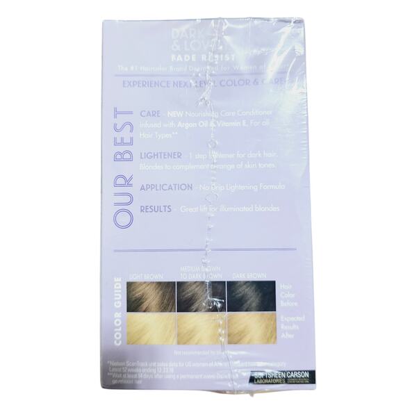 Dark & Lovely Fade Resist Permanent Hair Color Hi Lift 396 Luminous Blonde 3/PK - Picture 2 of 6